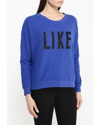 Женский синий свитер с круглым вырезом от Piazza Italia