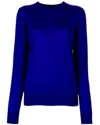 Женский синий свитер с круглым вырезом от Proenza Schouler