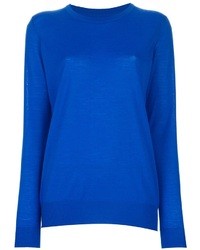 Женский синий свитер с круглым вырезом от Proenza Schouler