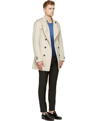 Мужской синий свитер с круглым вырезом от Burberry