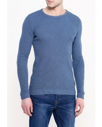 Мужской синий свитер с круглым вырезом от River Island