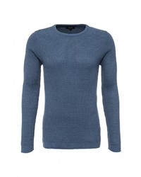 Мужской синий свитер с круглым вырезом от River Island
