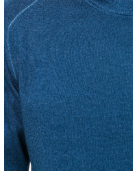 Мужской синий свитер с круглым вырезом от Etro
