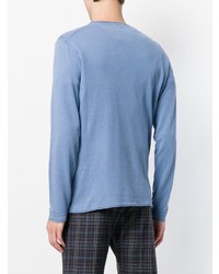 Мужской синий свитер с круглым вырезом от Altea