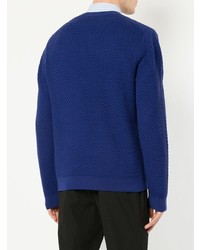 Мужской синий свитер с круглым вырезом от D'urban