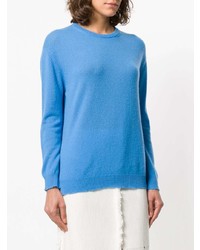 Женский синий свитер с круглым вырезом от Pringle Of Scotland