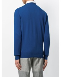 Мужской синий свитер с круглым вырезом от Ballantyne