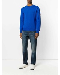 Мужской синий свитер с круглым вырезом от Rossignol