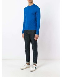 Мужской синий свитер с круглым вырезом от Ballantyne