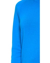 Женский синий свитер с круглым вырезом от Equipment