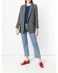 Женский синий свитер с круглым вырезом от N.Peal