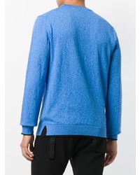 Мужской синий свитер с круглым вырезом от Kenzo
