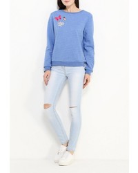 Женский синий свитер с круглым вырезом от Tom Farr