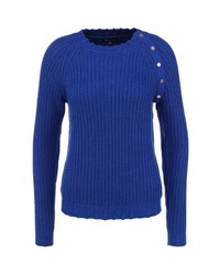 Женский синий свитер с круглым вырезом от Tom Farr