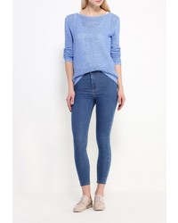 Женский синий свитер с круглым вырезом от Tom Tailor