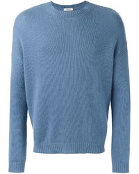 Мужской синий свитер с круглым вырезом от Valentino