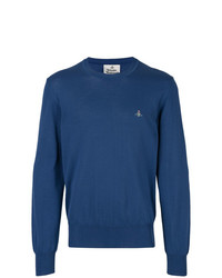 Мужской синий свитер с круглым вырезом от Vivienne Westwood