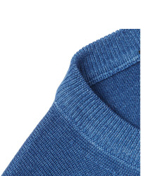 Мужской синий свитер с круглым вырезом от Etro