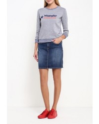 Женский синий свитер с круглым вырезом от Wrangler