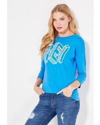 Женский синий свитер с круглым вырезом от Спартак