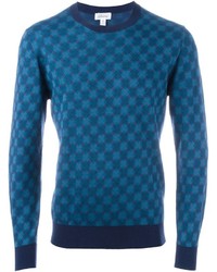 Мужской синий свитер от Brioni