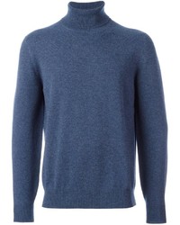 Мужской синий свитер от Brunello Cucinelli