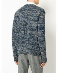 Мужской синий свитер от Jil Sander