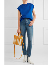 Женский синий свитер от Balenciaga