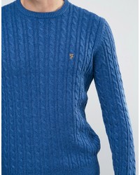 Мужской синий свитер от Farah