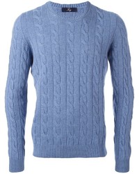 Мужской синий свитер от Fay