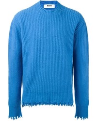 Мужской синий свитер от MSGM