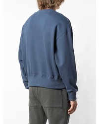 Мужской синий свитшот с принтом от Palm Angels