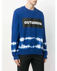 Мужской синий свитшот с принтом от Mauna Kea