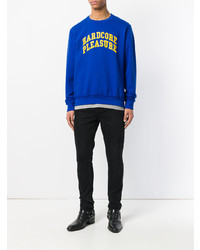 Мужской синий свитшот с принтом от Misbhv