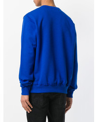 Мужской синий свитшот с принтом от Misbhv