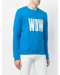 Мужской синий свитшот с принтом от MSGM