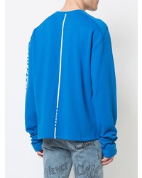 Мужской синий свитшот с принтом от Haculla