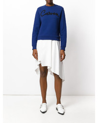 Женский синий свитшот от Carven