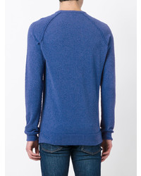 Мужской синий свитшот от Roberto Collina