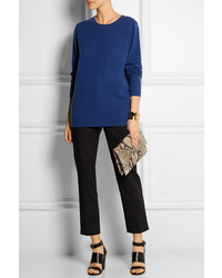 Синий свободный свитер от Chloé