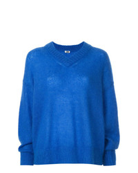 Синий свободный свитер от H Beauty&Youth