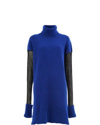 Синий свободный свитер от Maison Margiela
