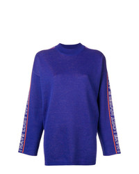 Синий свободный свитер от MSGM