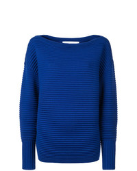 Синий свободный свитер от Victoria Victoria Beckham