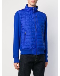 Мужской синий стеганый бомбер от Parajumpers