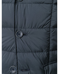 Мужской синий стеганый пиджак от Herno