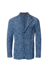 Мужской синий твидовый пиджак от Barena