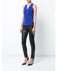 Синий топ без рукавов от Peter Cohen