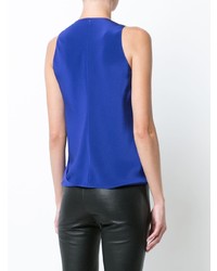 Синий топ без рукавов от Peter Cohen