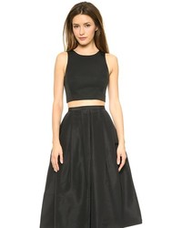 Синий укороченный топ от Tibi